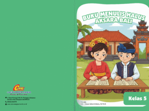 Buku Menulis Halus Aksara Bali untuk SD/MI Kelas 5